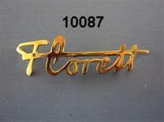 10087 - Embleem Florett - Messing